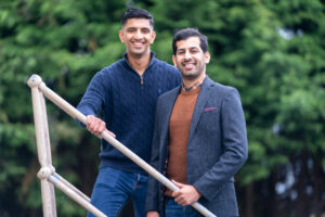 Harris Aslam, left, and his cousin, Raza Rehman, want to demolish the existing cottage an replace it with a modern design of property. NO-F04-Harris-Aslam