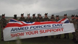 Flag raising for Lochgilphead Armed Forces Day 2018